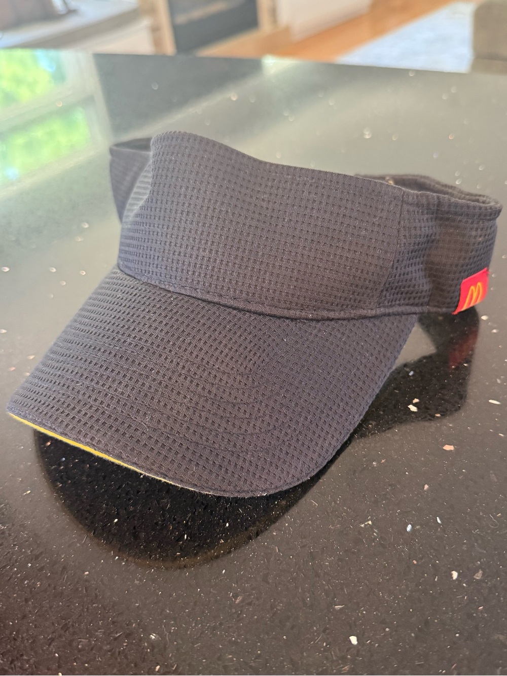 McDonald's Black Visor with Red Logo Accent